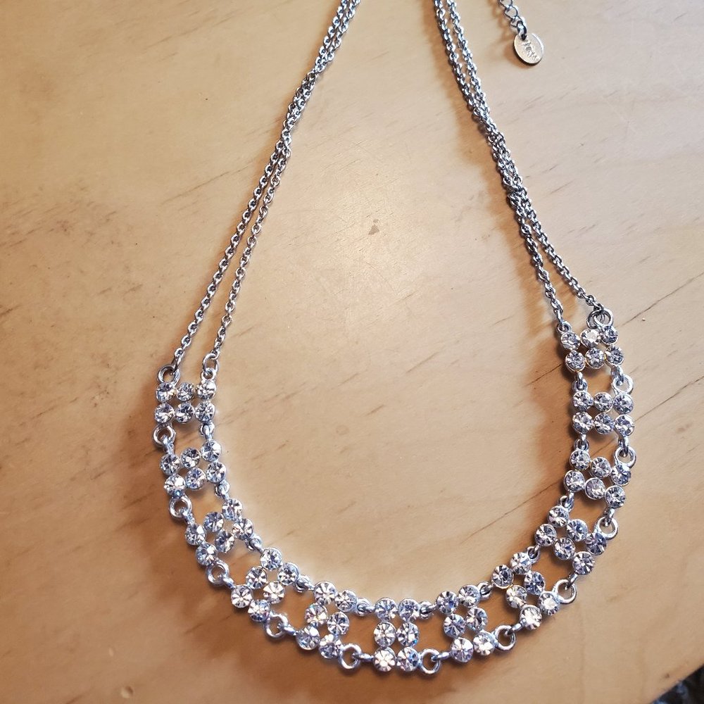 16" Claire's Elegant Choker Style Necklace Silver